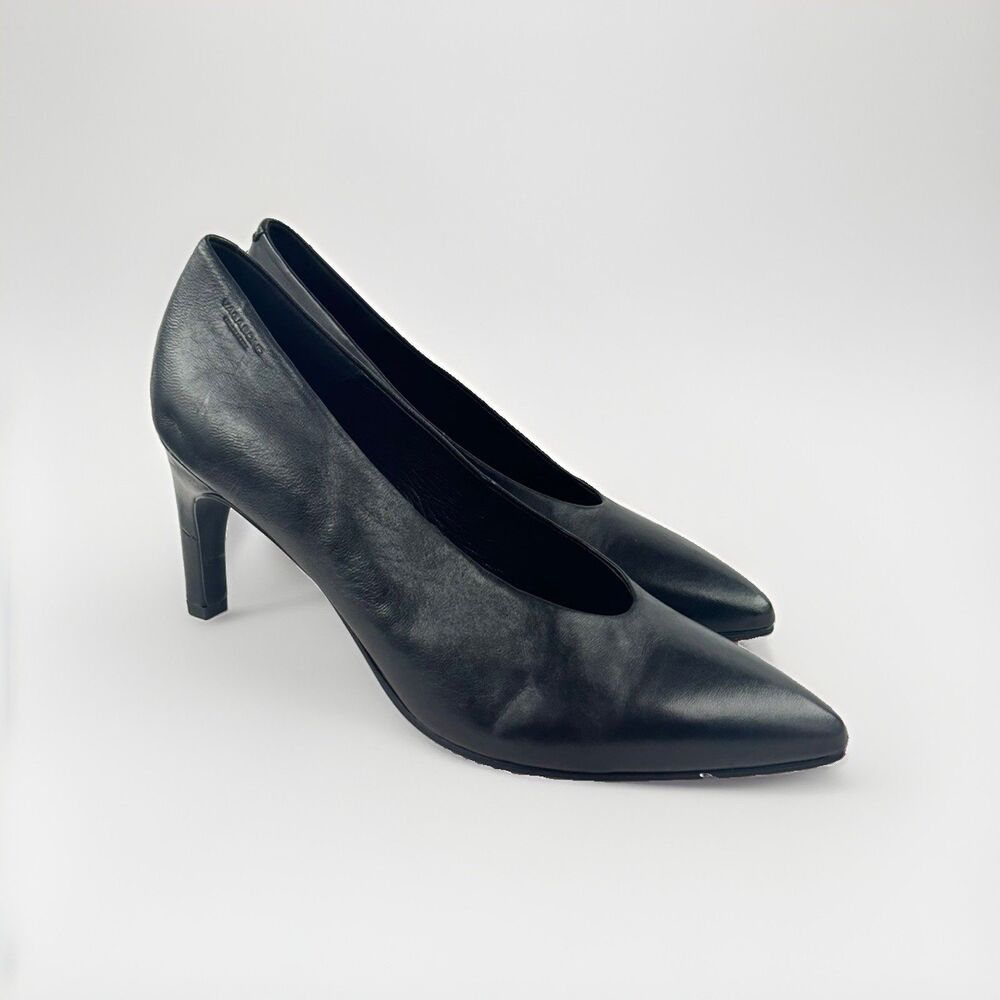 VAGABOND Shoemakers Whitney Pumps Black Leather Heels 9.5
